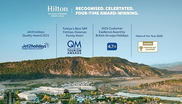 Mükemmellikle Tanınan, Tutarlılıkla Tanımlanan  Bir Başarı Hikayesi:  Hilton Dalaman Sarıgerme Resort & Golf’e  Uluslararası Ödü