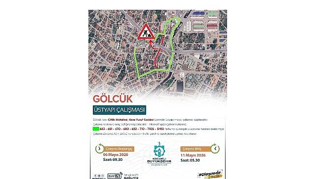 Gölcük Koca Yusuf Caddesi’nde çalışma var